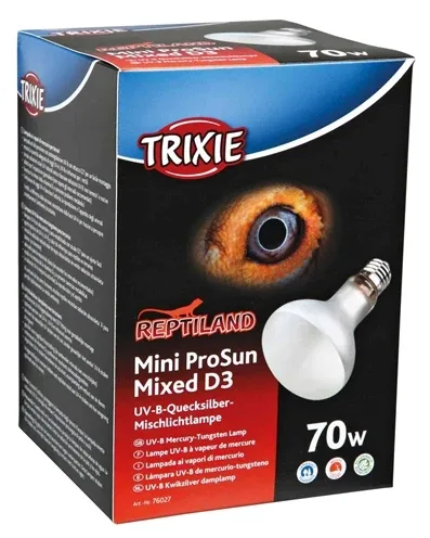 Trixie Reptiland Mini Prosun Mixed D3 Uv B Lamp Zelfstartend 70 Watt 8x8x10,8 cm