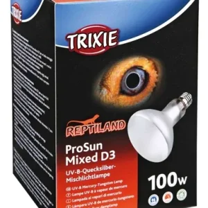 Trixie Reptiland Prosun Mixed D3 Uv B Lamp Zelfstartend 100 Watt 9,5x9,5x13 cm