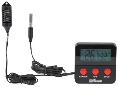 Trixie Reptiland Thermometer Hygrometer Digitaal met Afstandssensor 6x6 cm