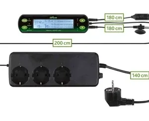 Trixie Reptiland Thermometer Hygrostaat Digitaal 3 Schakelingen 16x4 cm
