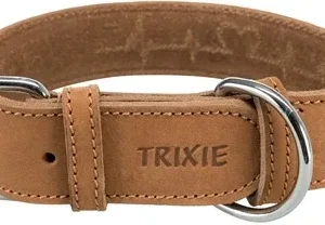 Trixie Rustic Vetleer Halsband Hond Heartbeat 34x40x3 cm - Bruin