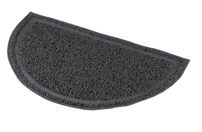 Trixie Schoonloopmat voor Kattenbakken Halfrond Pvc 41x25 cm 2 St - Antraciet