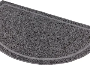 Trixie Schoonloopmat voor Kattenbakken Halfrond Pvc 59x35 cm 2 St - Antraciet