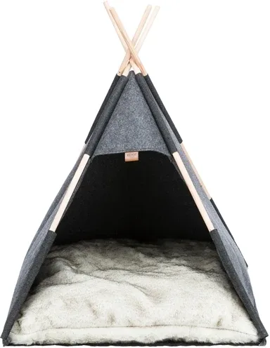Trixie Schuilplaats Tipi Vilt 70x70x70 cm - Antraciet - Image 2