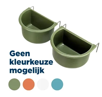 Trixie Set Hangbakjes met Draadhouder Kunststof 4 St - 75 ml