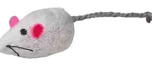 Trixie Set Muizen Pluche Met Catnip Wit / Grijs 5 cm 4X2 St