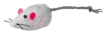 Trixie Set Muizen Pluche Met Catnip Wit / Grijs 5 cm 4X2 St - Image 2