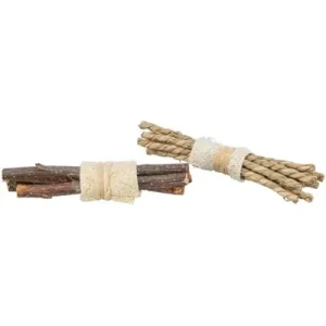 Trixie Set Sticks met Luffa Schorshout Zeegras 10x3 cm