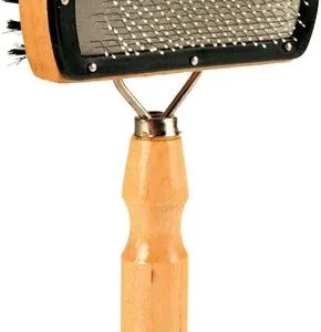 Trixie Slickerborstel Dubbelzijdig Nylon Haren Metalen Pinnen 18x10 cm 2 St