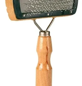 Trixie Slickerborstel Hout Metalen Pinnen 18x10 cm 3 St