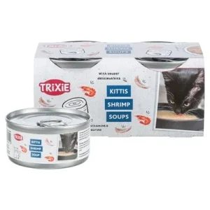 Trixie Soep met Kip en Garnalen 4x - 80 gr