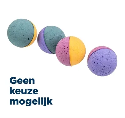 Trixie Softbal Softrubber 4,3 cm 70 St - Assorti