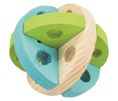 Trixie Speel en Snackbal Hout 8 cm