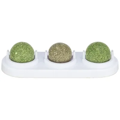 Trixie Speelballen Matatabi en Catnip met Houder