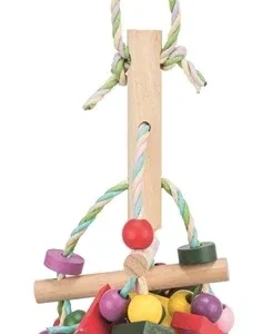 Trixie Speelgoed met Papieren Bandjes Hout Meerkleurig 31 cm 3 St