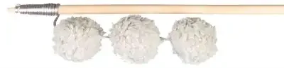Trixie Speelhengel Ballen Hout / Pluche Met Catnip 35 cm 4 St