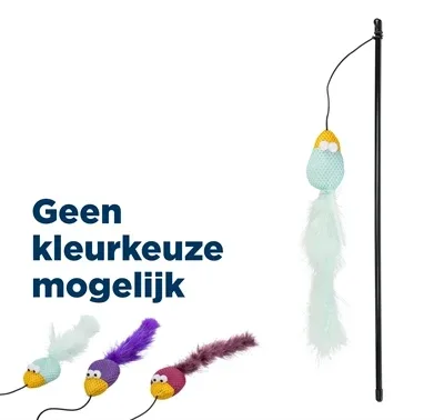 Trixie Speelhengel Vogel Kunststof Stof Pluche met Catnip 50 cm 4 St - Assorti