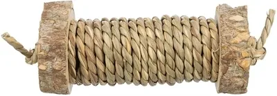 Trixie Speelrol voor Knaagdieren met Zeegras van Hout 5x18 cm