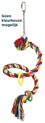 Trixie Touw Zitstok Flexibel met Schroefbevestiging 50x2,1 cm 3 St - Assorti
