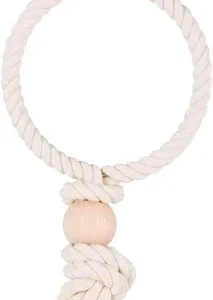 Trixie Touwring met Houten Blok 19x19 cm 3 St - Naturel