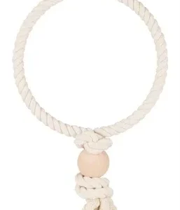 Trixie Touwring met Houten Blok 24x24 cm 3 St - Naturel