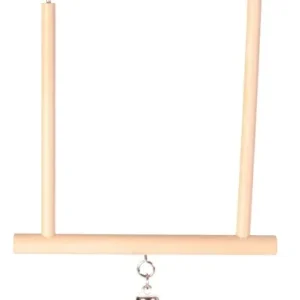 Trixie Trapezeschommel met Bel Hout 12x13 cm 4 St