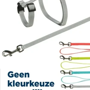 Trixie Tuig met Riem Konijnen 25x44x1cm 125 cm 4 St - Assorti