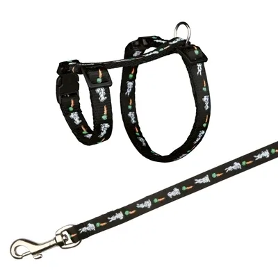 Trixie Tuig met Riem Konijnen Haas Wortel Motief 25x44x1 cm 125 cm 4 St - Assorti - Image 2