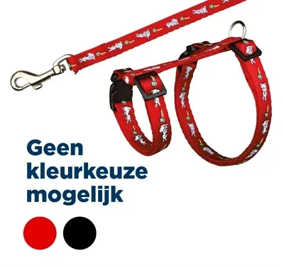 Trixie Tuig met Riem Konijnen Haas Wortel Motief 25x44x1 cm 125 cm 4 St - Assorti
