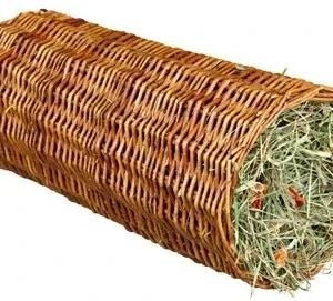 Trixie Tunnel Wilg met Hooi Wortel 33x15x15 cm - 110 gr