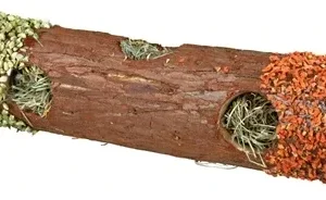 Trixie Tunnelbuis met Hooi en Hibiscusbloesem Wortel Erwt 30x9x9 cm 2 St - 35 gr