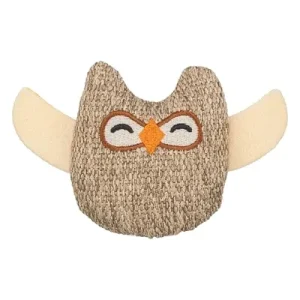 Trixie Uil Stof Pluche met Kattenkruid Catnip - Beige