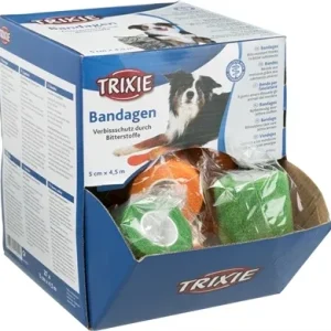 Trixie Verband met Bitterstoffen 5 cm X4,5 Mtr 27 St - Assorti