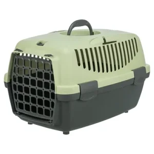 TRIXIE VERVOERSBOX CAPRI 1 DONKERGRIJS / PASTELGROEN 32X48X31 CM