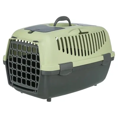 TRIXIE VERVOERSBOX CAPRI 2 DONKERGRIJS / PASTELGROEN 37X55X34 CM