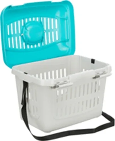 Trixie Vervoersbox Knaagdier Midi Capri Lichtgrijs 44x32x33 cm - Turquoise - Image 2