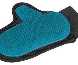 Trixie Verzorgingshandschoen met Metalen Pinnen 24x18 cm 3st - Groen
