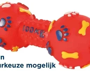Trixie Vinyl Halter met Geluid 15 cm 4 St - Assorti
