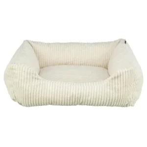 Trixie Vital Hondenmand Jonna Hoekig Ribfluweel Creme 100x70 cm