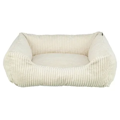 Trixie Vital Hondenmand Jonna Hoekig Ribfluweel Creme 60x50 cm