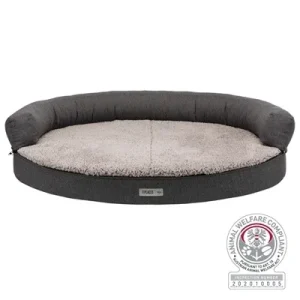 Trixie Vital Sofa Bendson Orthopedisch Ovaal Donkergrijs Lichtgrijs 100x80x25 cm