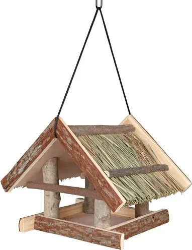 Trixie Voederhuis Hangend Schorshout Natuur 25x25x25 cm