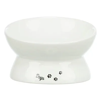 TRIXIE VOERBAK / DRINKBAK DOGS KERAMIEK VERHOOGD WIT 17X17X13,5 CM - Image 2