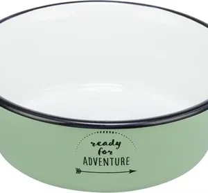 Trixie Voerbak Drinkbak Emaille Rvs 12x12 cm 4 St - 300 ml