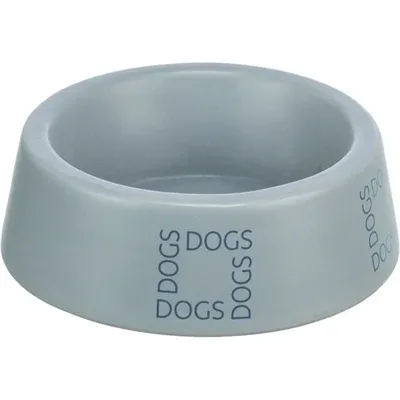 Trixie Voerbak Drinkbak Hond Dogs Keramiek Grijsblauw 16 cm - 400 ml - Image 2