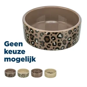 Trixie Voerbak Drinkbak Leo Kat Keramiek Panterprint - 300 ml
