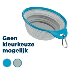 Trixie Voerbak Drinkbak Reis Stevige Rand Siliconen 1 Ltr 18 cm - Assorti