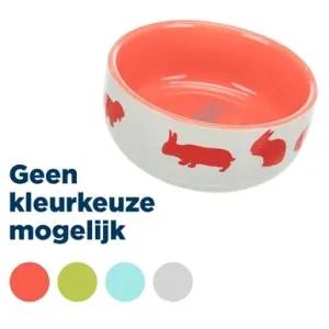 Trixie Voerbak Konijnmotief Keramiek 11 cm 4 St - 250 ml