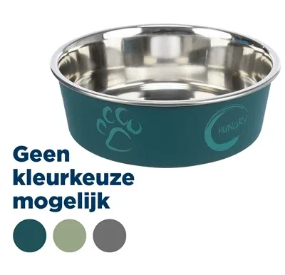 Trixie Voerbak Rvs Kunststof Ommanteling 17x17 cm 4 St - 800 ml