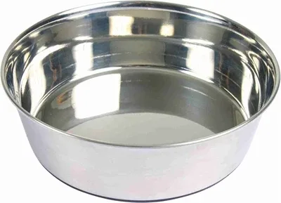 Trixie Voerbak Rvs Rubberbodem 14x14 cm 4 St - 500 ml